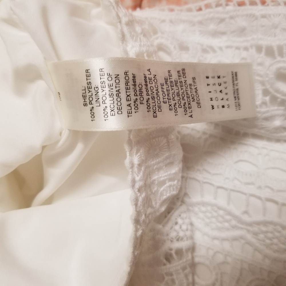 NWT WHBM White Lace Dress - Picture 8 of 8